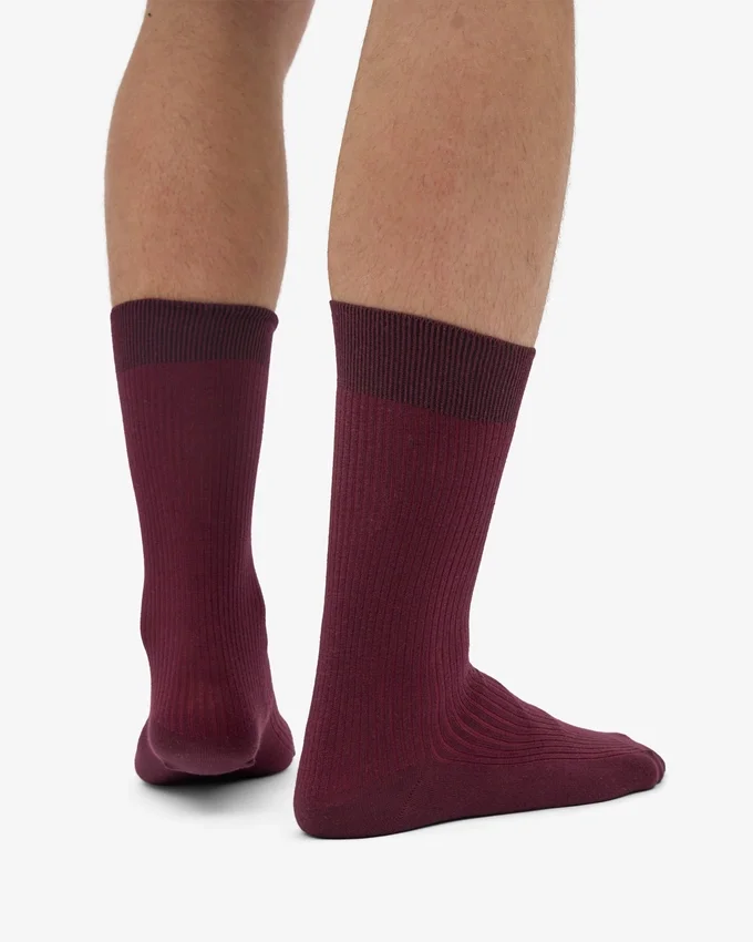 Classic Organic Socken – Oxblood-Rot