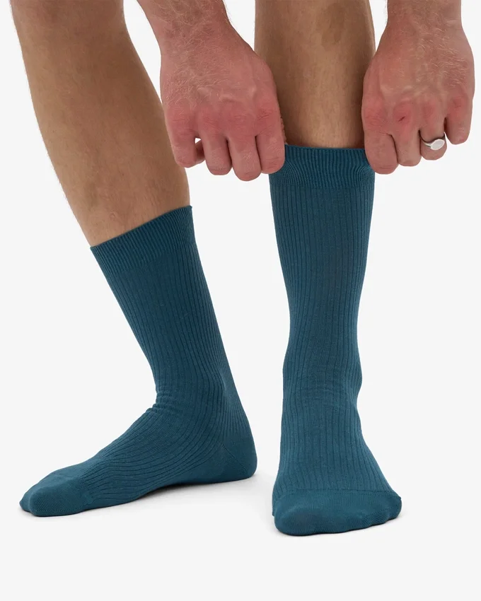 Classic Organic Socken – Ozeangrün