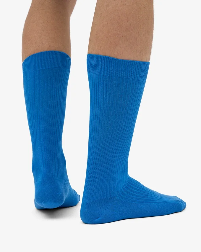 Classic Organic Socken – Pazifikblau