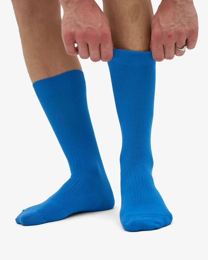 Classic Organic Socken – Pazifikblau