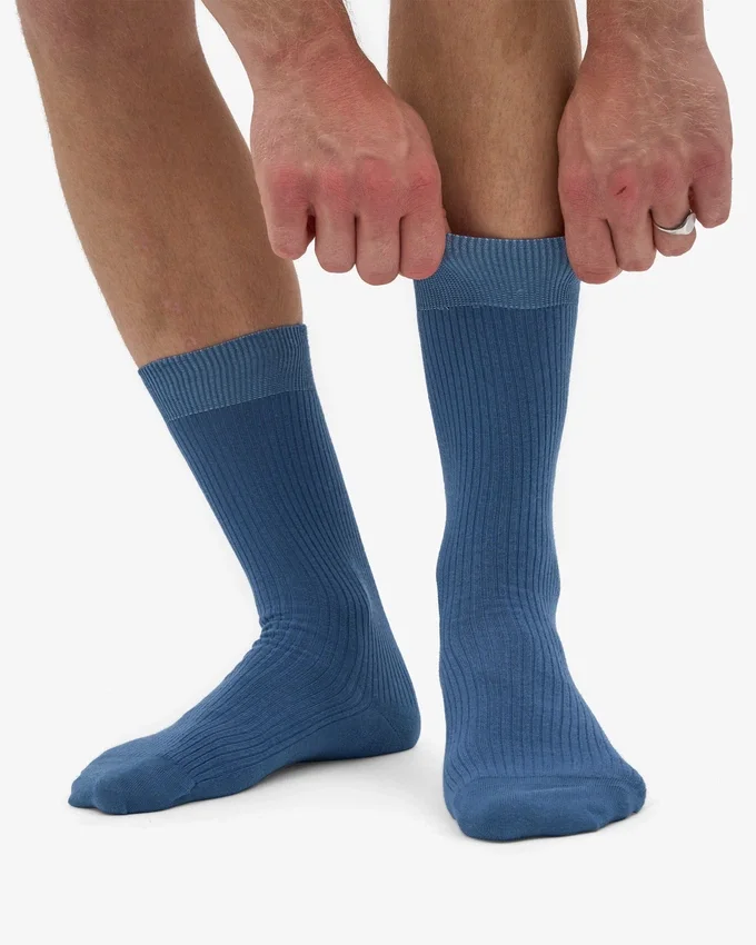 Classic Organic Socken – Petrolblau