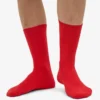 Classic Organic Socken – Red Tangerine