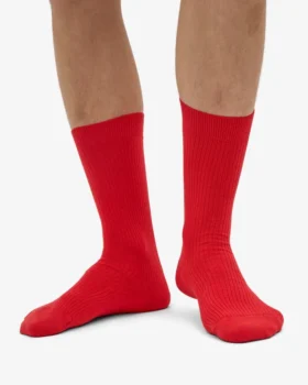 Classic Organic Socken – Red Tangerine
