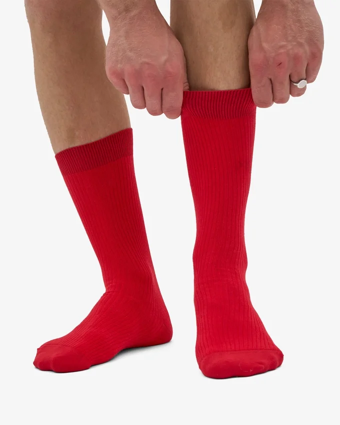Classic Organic Socken – Scharlachrot