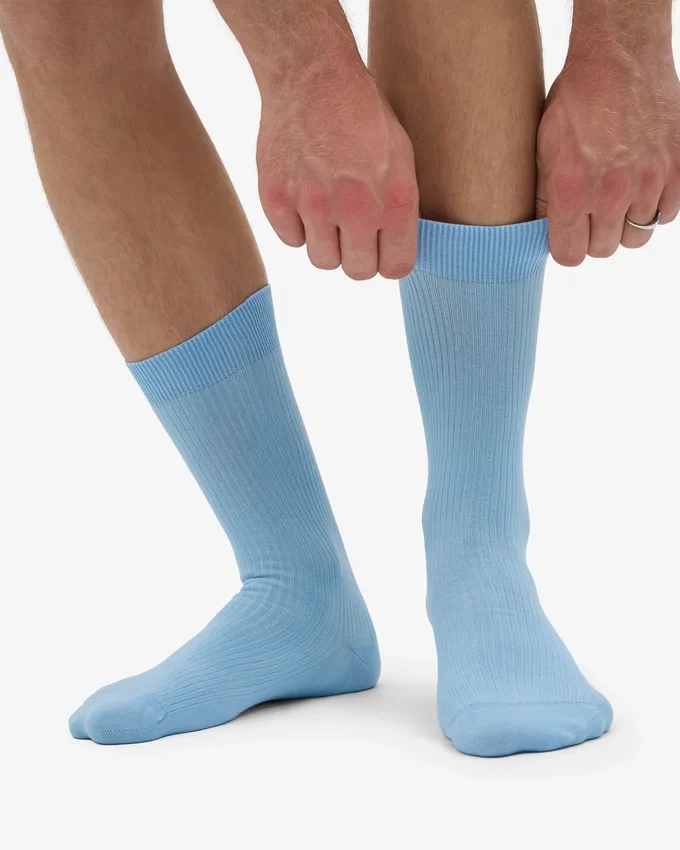 Classic Organic Socken – Seaside-Blau