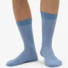 Classic Organic Socken – Stahlblau