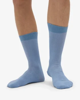 Classic Organic Socken – Stahlblau