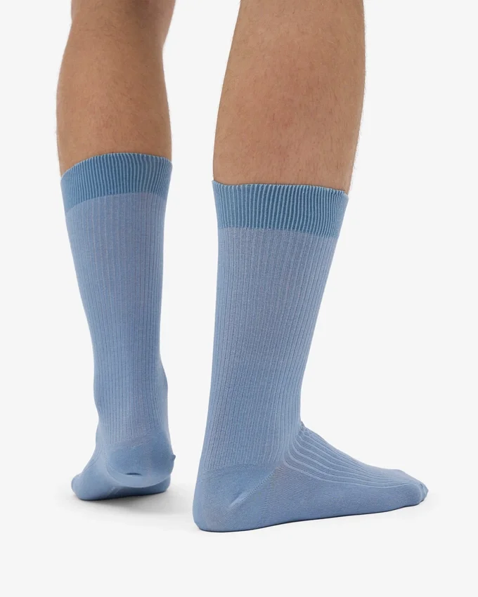 Classic Organic Socken – Stahlblau