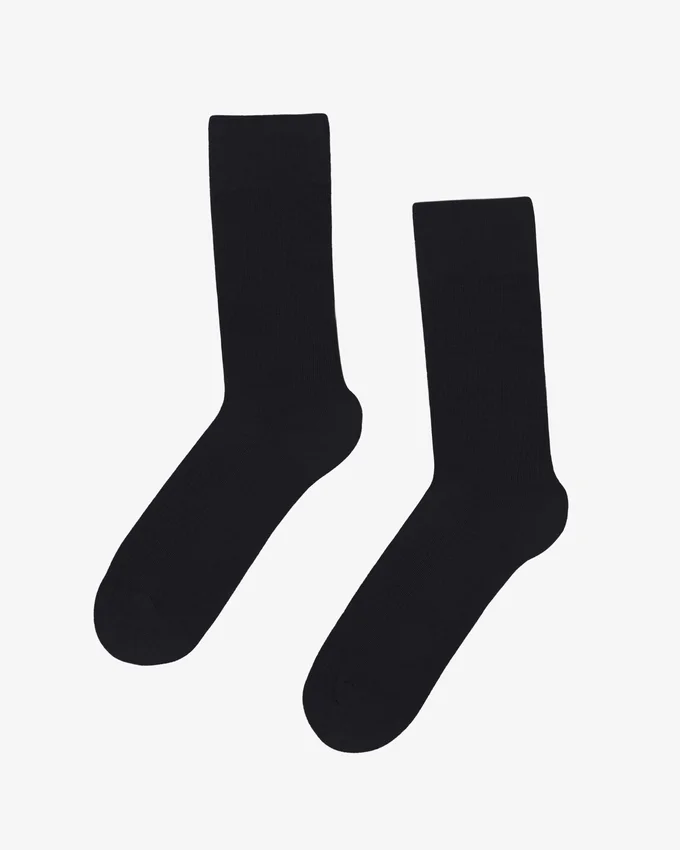 Classic Organic Socken – Tiefschwarz