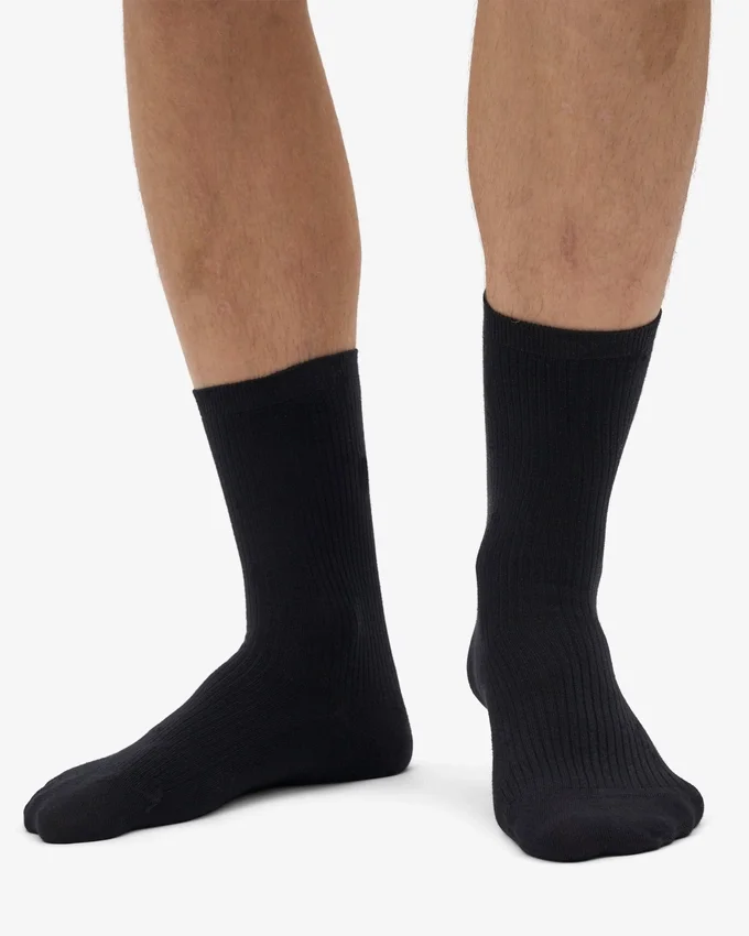 Classic Organic Socken – Tiefschwarz