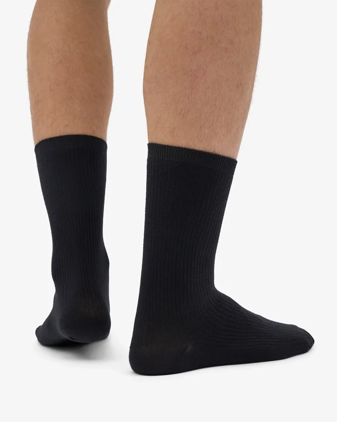 Classic Organic Socken – Tiefschwarz