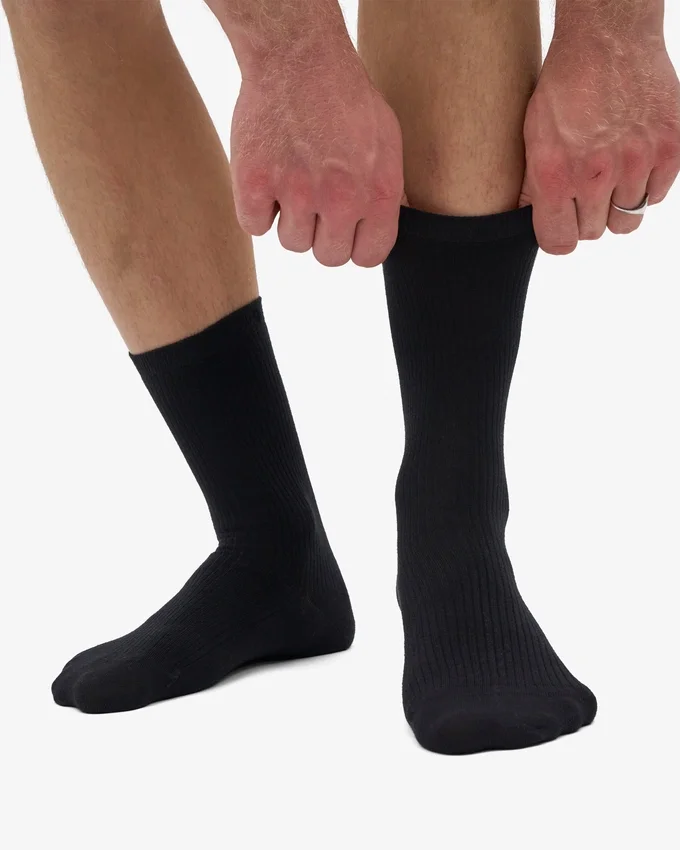 Classic Organic Socken – Tiefschwarz