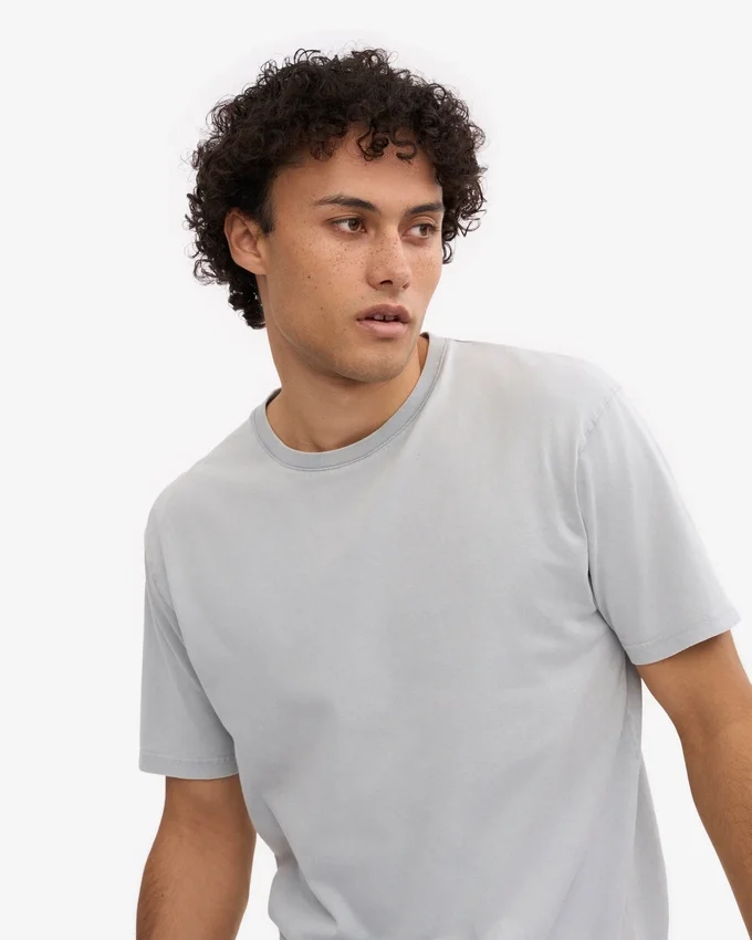 Classic Organic Tee – Ausgewaschenes Grau