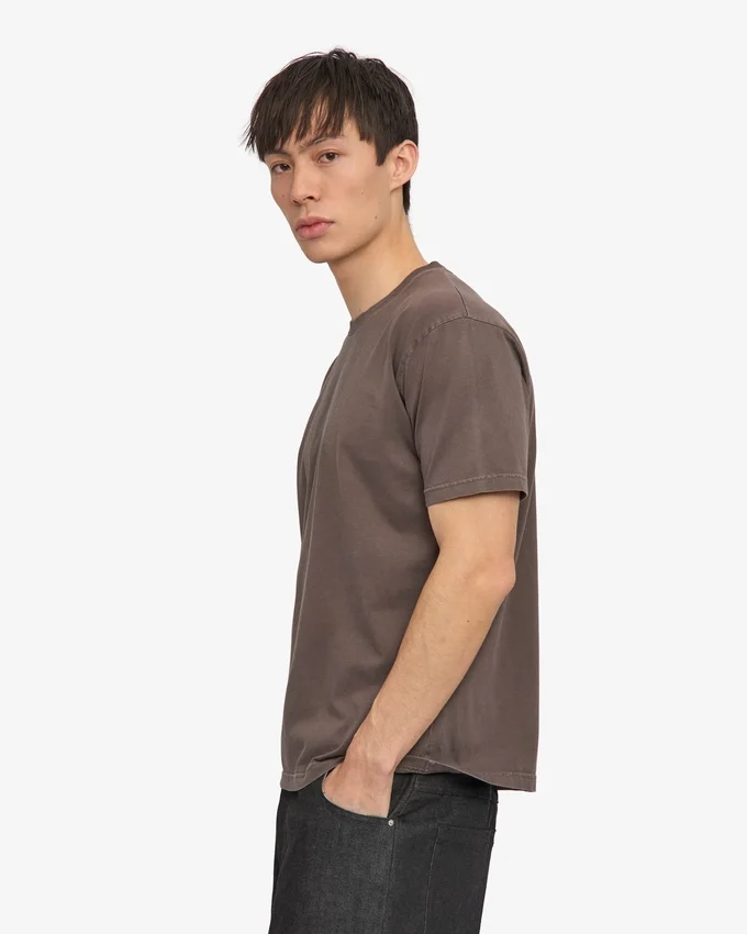 Classic Organic Tee – Ausgewaschenes Schlammbraun