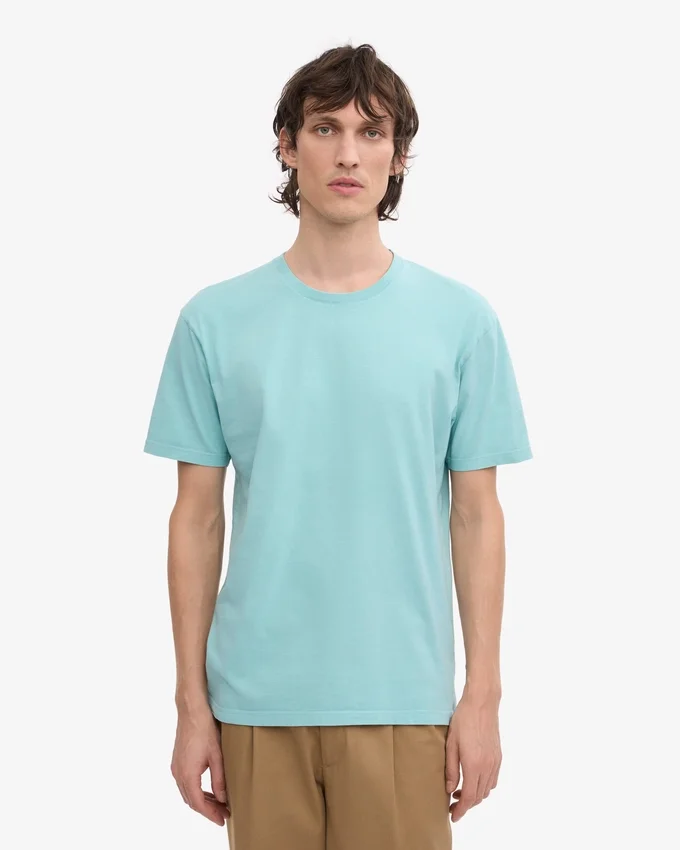 Classic Organic Tee – Blaugrün