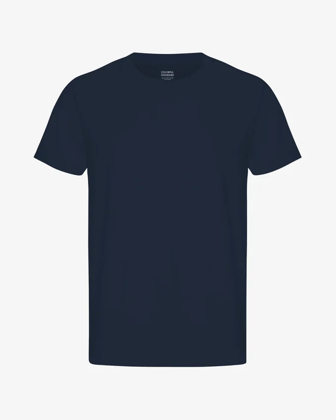 Classic Organic Tee – Marineblau