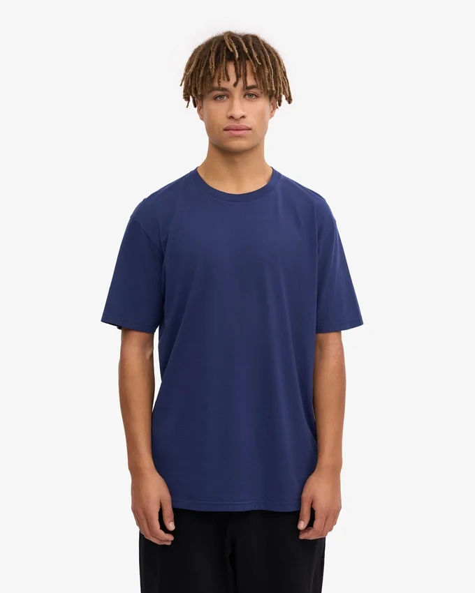 Classic Organic Tee – Marineblau