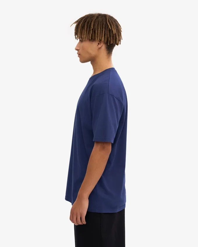 Classic Organic Tee – Marineblau