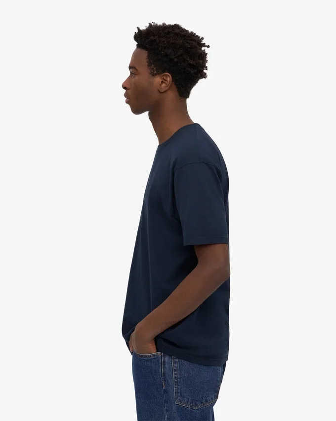 Classic Organic Tee – Marineblau