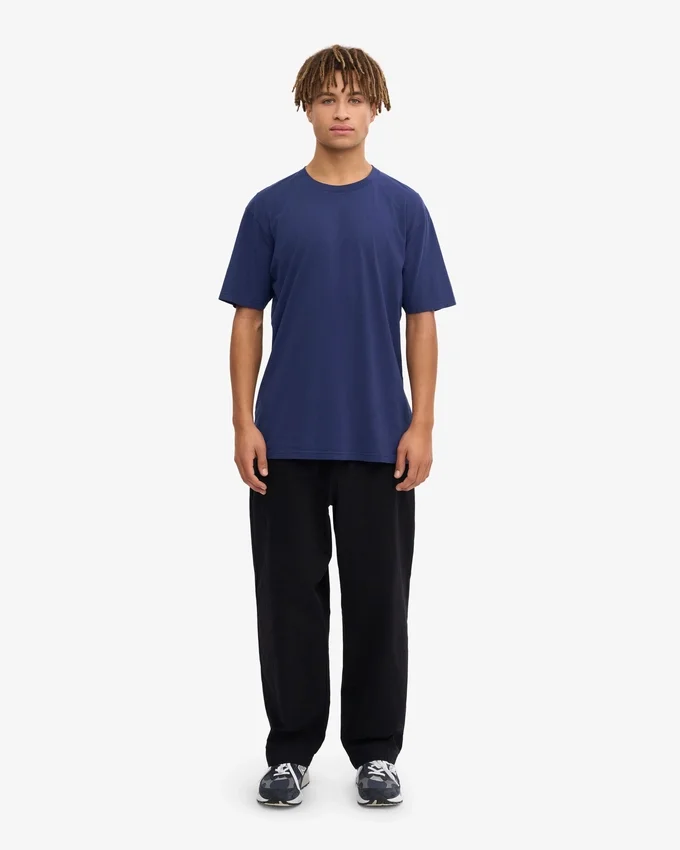 Classic Organic Tee – Marineblau