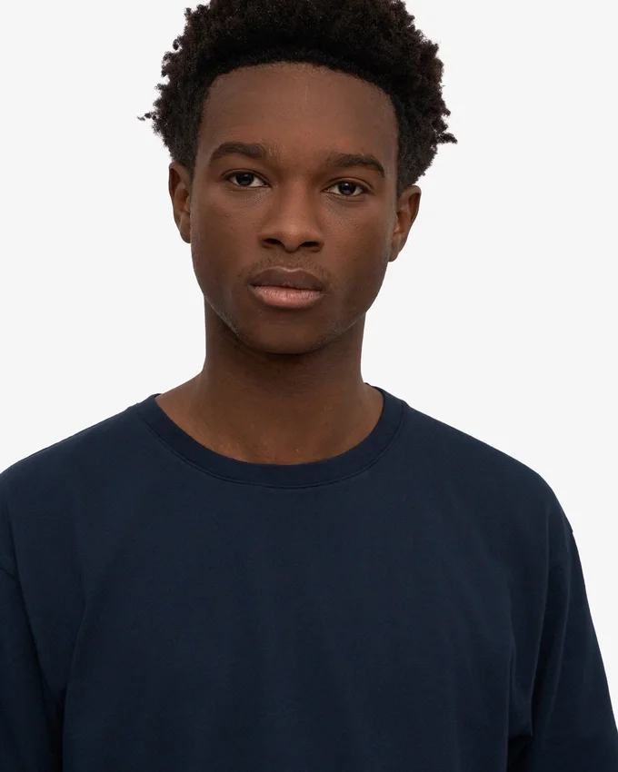 Classic Organic Tee – Marineblau