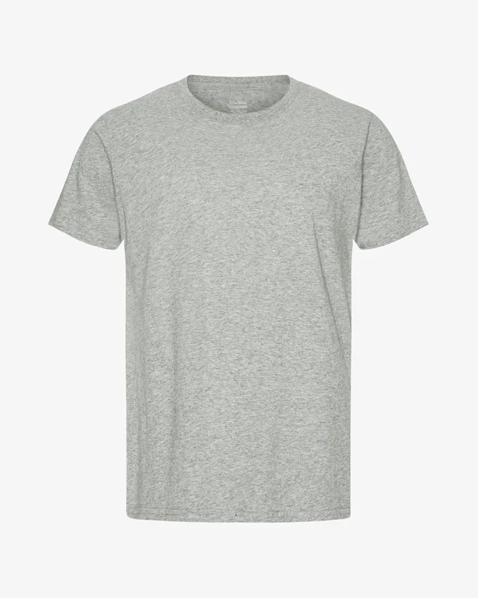 Classic Organic Tee – Meliert Grau