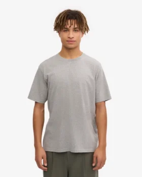 Classic Organic Tee – Meliert Grau