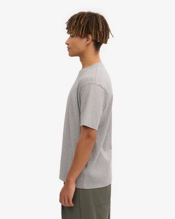 Classic Organic Tee – Meliert Grau