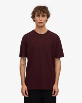 Classic Organic Tee – Oxblood-Rot