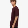 Classic Organic Tee – Oxblood-Rot