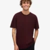 Classic Organic Tee – Oxblood-Rot