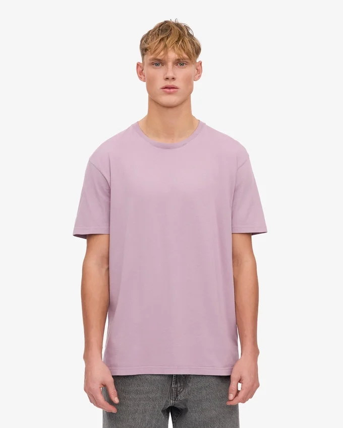 Classic Organic Tee – Perlmutt-Lila