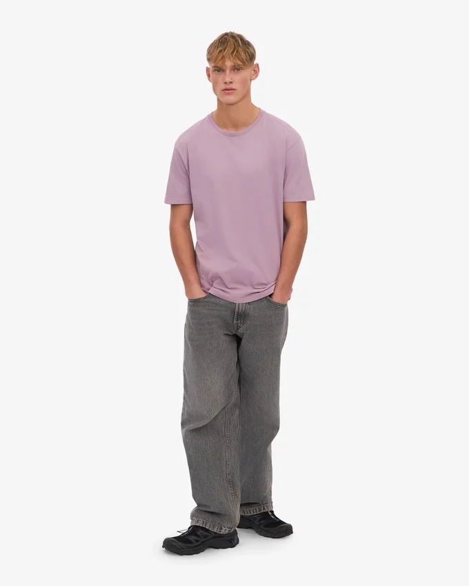 Classic Organic Tee – Perlmutt-Lila