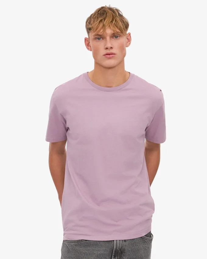 Classic Organic Tee – Perlmutt-Lila