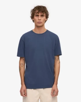 Classic Organic Tee – Petrolblau