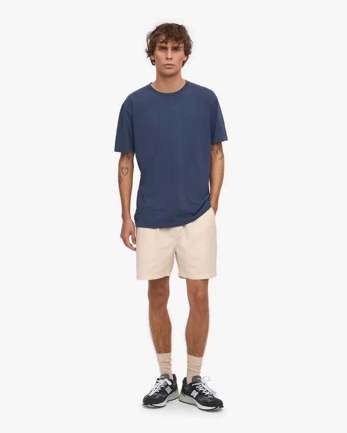 Classic Organic Tee – Petrolblau