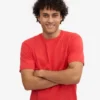 Classic Organic Tee – Red Tangerine