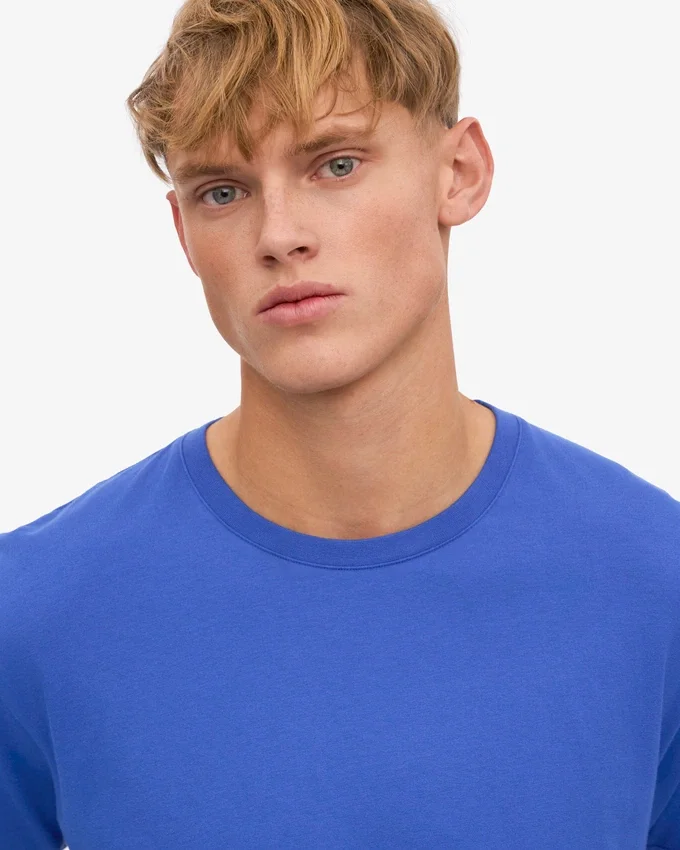 Classic Organic Tee – Saphirblau