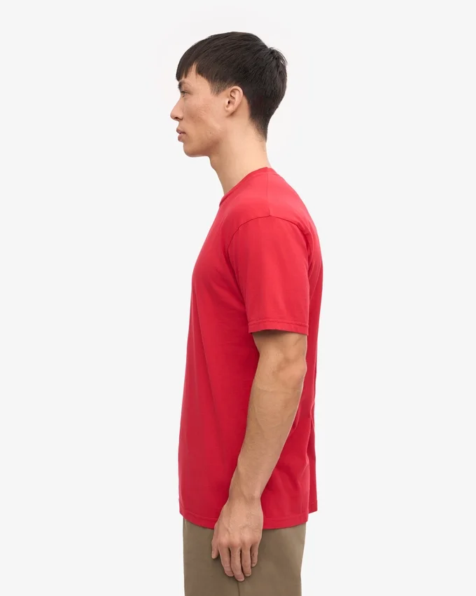 Classic Organic Tee – Scharlachrot