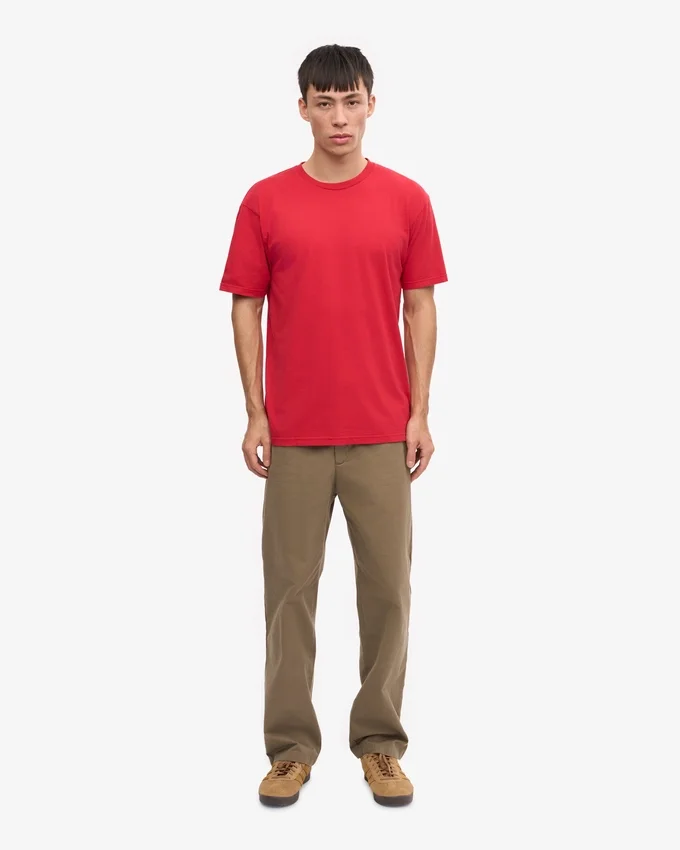 Classic Organic Tee – Scharlachrot