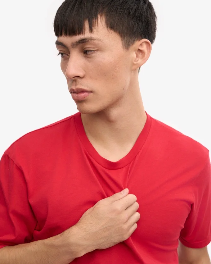 Classic Organic Tee – Scharlachrot