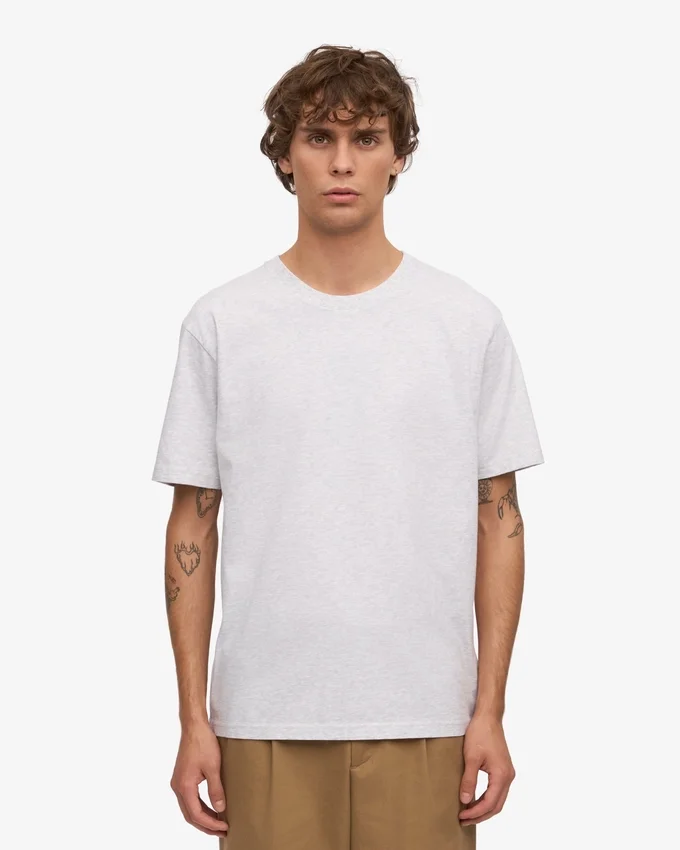 Classic Organic Tee – Snow Melange