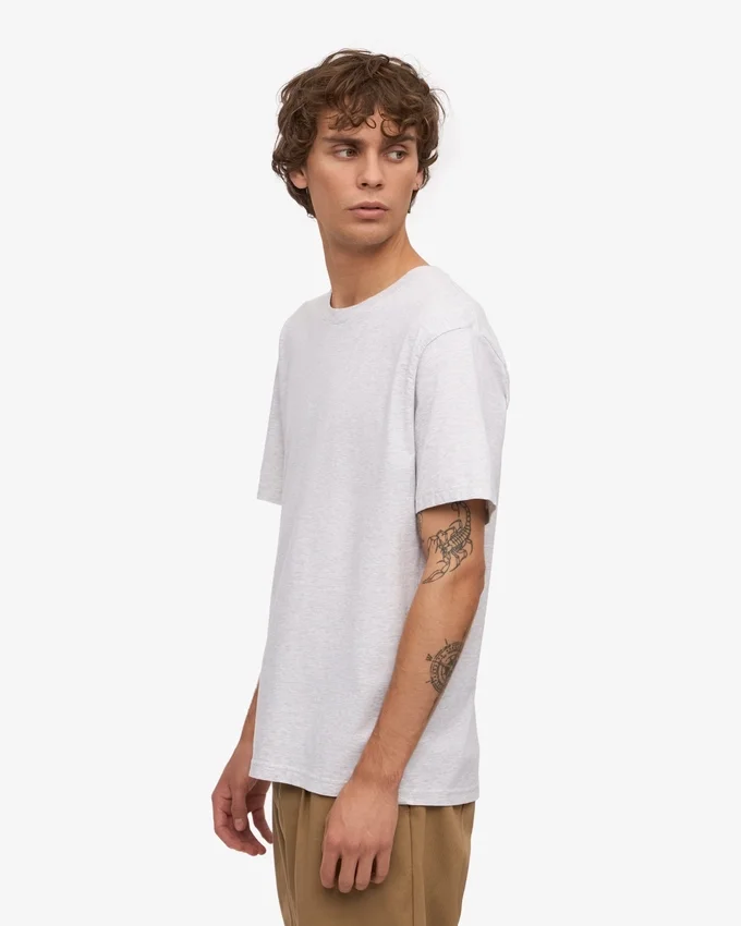 Classic Organic Tee – Snow Melange