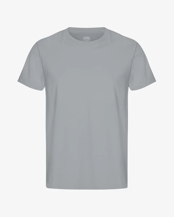 Classic Organic Tee – Stahlblau