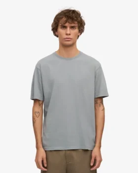 Classic Organic Tee – Stahlblau