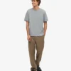 Classic Organic Tee – Stahlblau