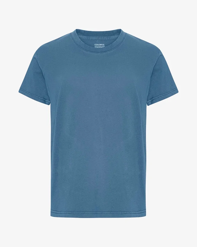 Classic Organic Tee – verblasstes Indigo
