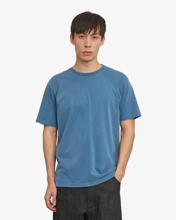 Classic Organic Tee – verblasstes Indigo