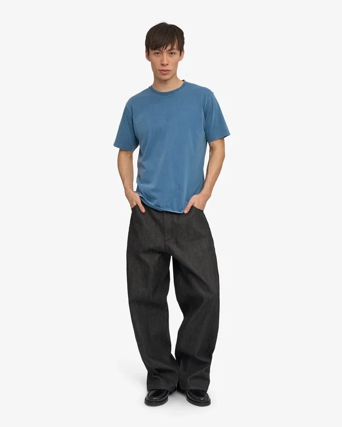 Classic Organic Tee – verblasstes Indigo