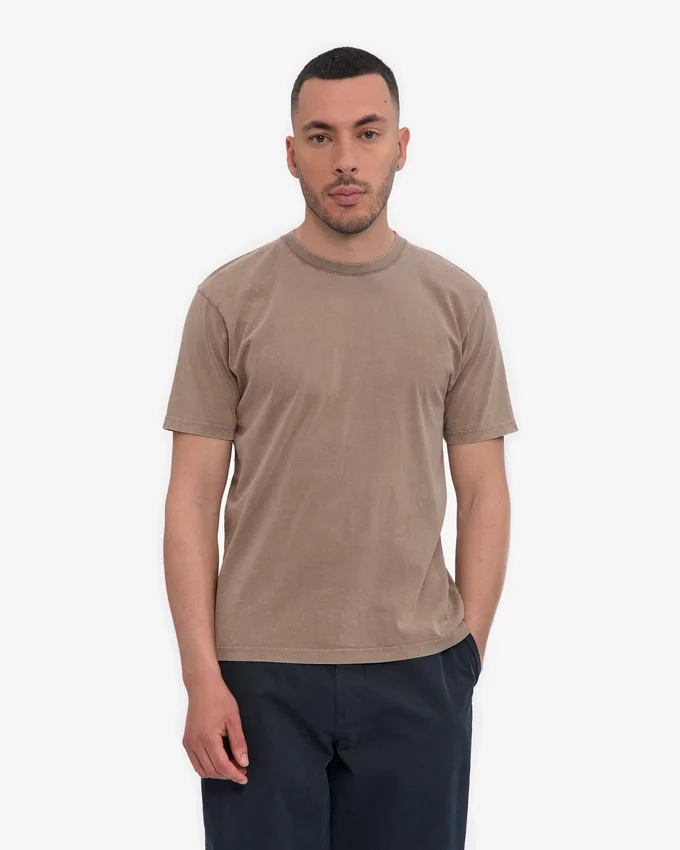Classic Organic Tee – Verwaschenes Khaki